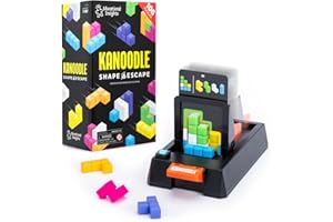 Educational Insights Kanoodle® Shape Escape – 3D Brain Teaser Puzzle, Tower Building & Shape Stacking Game, Timed Logic Challenge, Travel Games and Gifts for Kids, Teens, & Adults Ages 7+
