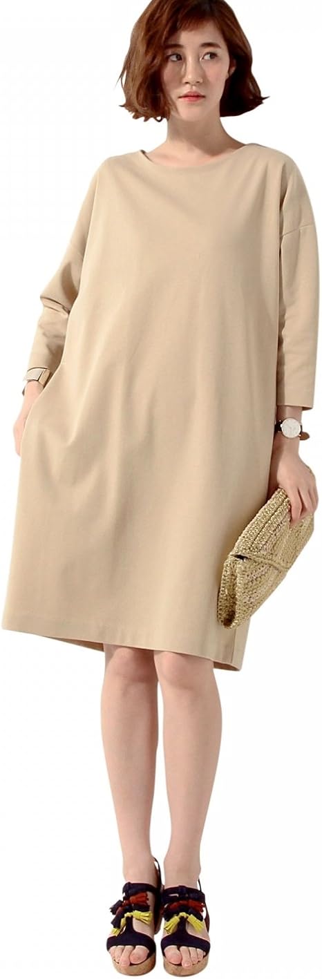 Amazon ユナイテッドアローズ United Arrows Uwmf カットソー サック ワンピース Beige 23 Free ワンピース チュニック 通販