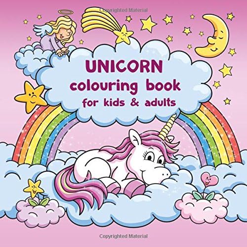 Unicorn colouring book for kids and adults + BONUS free Unicorn colouring pages (PDF to print)
