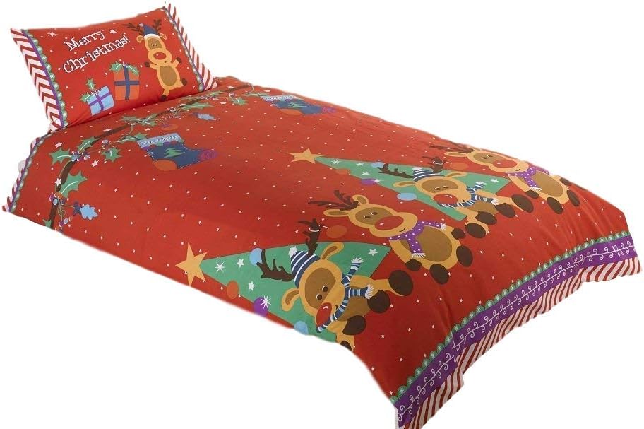 christmas cot bed sheet