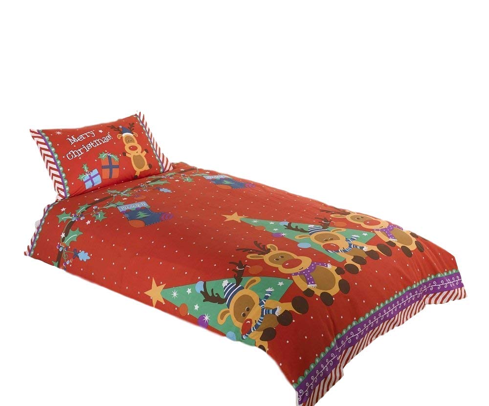 christmas cot bed sheet