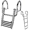 Buy Auto Parts Boat Ladder Stainless Steel 4 Step Dock Ladder Swim Platform Marine Telescoping Pontoon Boat Ladder With 2 Handrails Collapsible Step Ladder For Swimming Pool Pontoon Dock