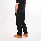 BKS Mens Combat Cargo Work Trousers 28-56 Knee Pad Pockets Black Navy view 2