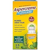 Aspercreme Essential Oils Lidocaine Pain Relief with No-Mess Roll-On Applicator, Max-Strength Lidocaine Numbs Away Nerve Pain