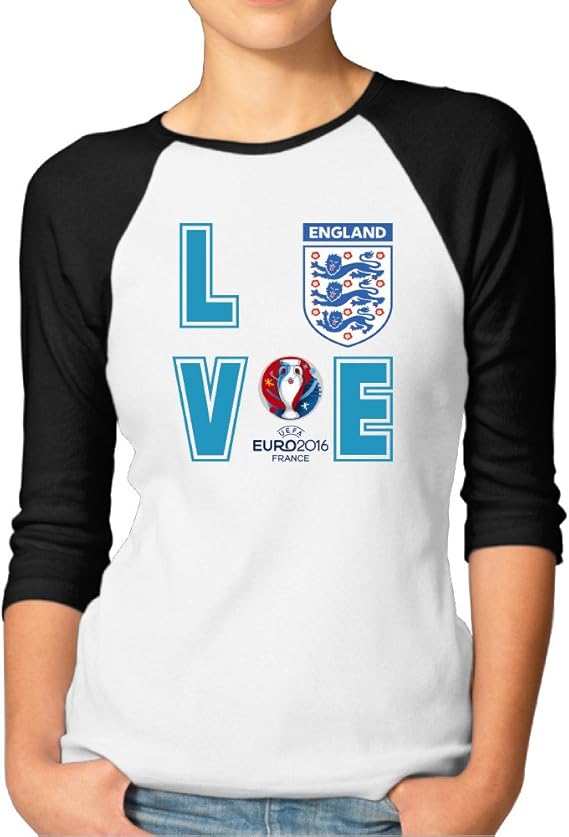I LOVE England Football Association Women's Style Raglan