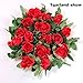 Y wang 3Pack (23.5 Feet) Artificial Flowers Vines Fake Rose Garland for Home Hotel Wedding Party Garden Craft Art Decor Red