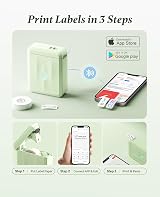 NIIMBOT D110 Mini Label Maker Bluetooth Thermal Printer Green view 5