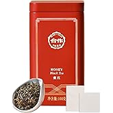 CO-OP 1950 Honey Black Tea Loose Leaf Tea, 100g, Premium High Mountain Whole Loose Leaf Black Tea, Naturally Sweet & Mellow, Unique Floral & Nectar Aroma, No Additives, 20 Empty Tea Bags Included, Tin
