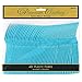 Amscan 8017.54 Premium Carribean Blue Plastic Forks, 50ct