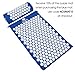 Acupoint Acupressure Mat & Pillow Set Back & Neck Muscle Acupuncture Mat - Reflexology Massage Mat for Sciatic Coccyx Headache & Insomnia Relief – Bed of Nails with Travel Bag (Blue)