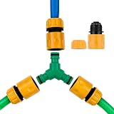 YUNSTK Outdoor Tap Temperature Mixer with Hose Splitter and Connectors view 7