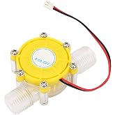 Water Turbine Generator, Micro Water Flow Generator Hydroelectric Power, 12V 1/2 Inch Micro Hydro Generator Water Charging Tool (12V)