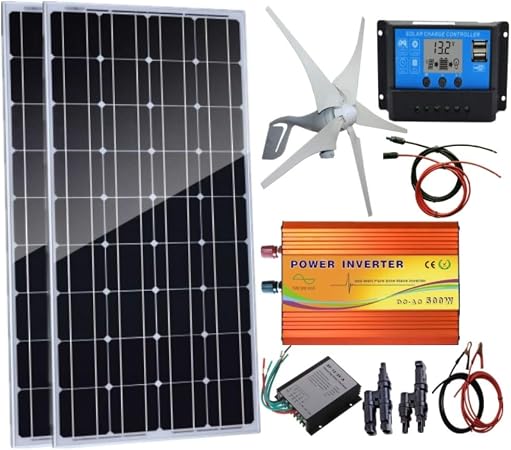 Amazoncom Auecoor 600 Watts Wind Solar Powered System