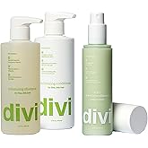 Divi Shampoo and Conditioner Set for Women and Men - Hair Care Duo for All Hair Types, Adds Volume, Lift, and Bounce, Strengthens and Nourishes Hair - Full Size, 2 x 12 Fl Oz