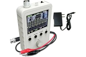 WISTECK WisTek DSO Shell Oscilloscope Full Assembled with BNC-Clip Cable Probe, 1MSa/s, 0-200KHz, 5mV/div Sensitivity and 2.4-inch Color TFT Display