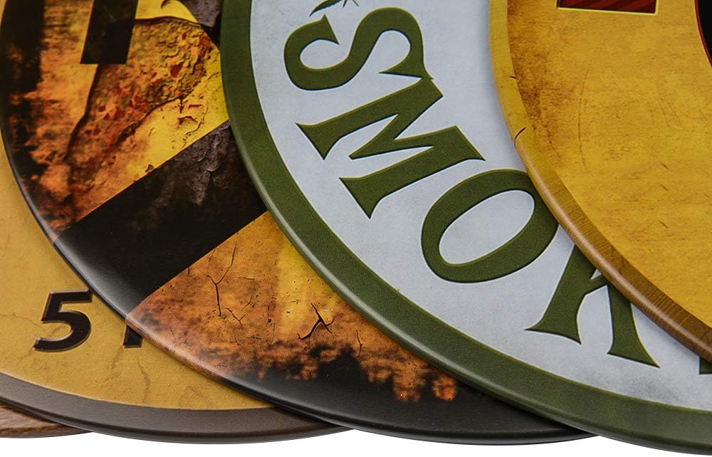 不适用 Decor Signs Indoor/Outdoor Farmers Market Eggs Wholesale Novelty Metal Circular Sign - Image 5
