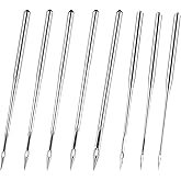 Universal Sewing Machine Needles, 80 Pcs DBX1 Heavy Duty Leather Sewing Machine Needles Compatible with Kind of Home Sewing Machine, Size 8/60, 10/70, 12/80, 14/90, 16/100, 18/110, 20/125, 22/140