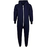 A2Z 4 Kids Girls Boys A2Z Onesie One Piece Zip Up Hooded Super Soft Fleece Warm Winter Jumpsuit Comfortable For Unisex 2-13