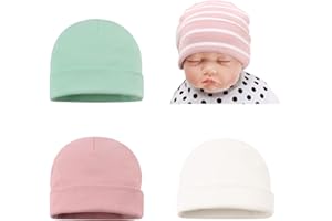 BAMERY Cotton Baby Girl Hat Preemie Boys Beanie Newborn Hospital Hats Winter Infant Hats for Girls
