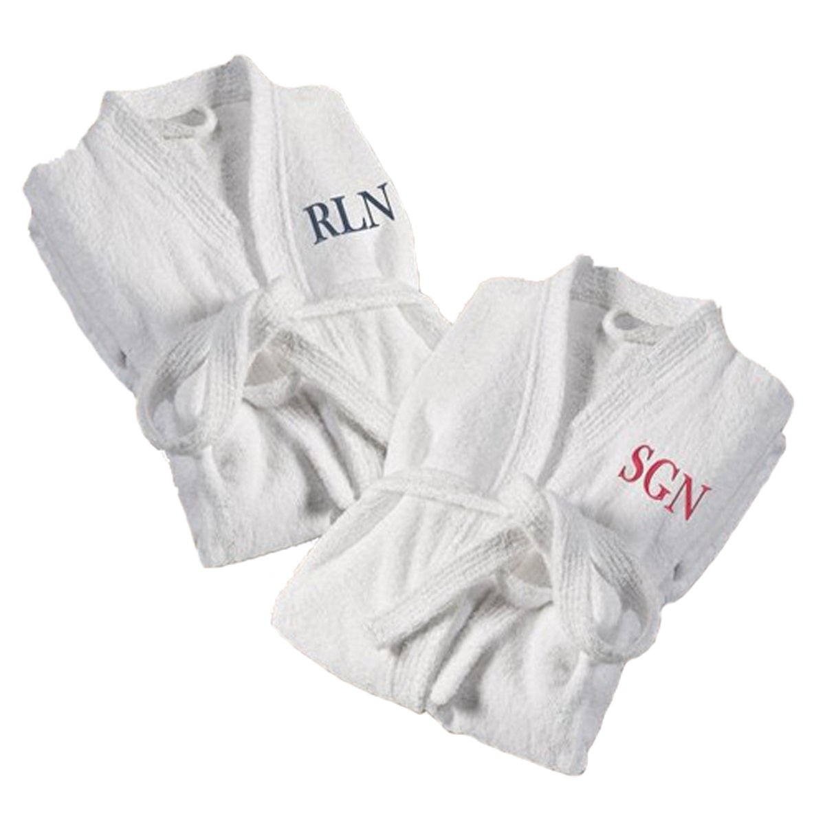 Personalized Bath Robe Set for Couples White Buy Online in United Arab