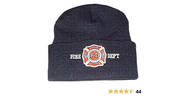 FIRE DEPT CUFF BEANIE SKULL CAP CAPS 