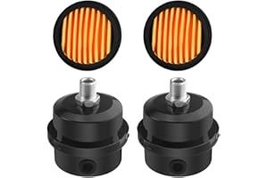 WMYCONGCONG 2 PCS 1/4" 12.5mm Air Compressor Silencer Filter Metal Air Compressor Intake Filter Noise Muffler Silencer (12.5m