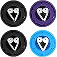 MAIRUI Wired Earbud Case 4 Pack Earphone Headphone Cord Organizer Earbuds Wrap Soft Silicone Magnetic Holder Storage Tangle Free Cable Winder(2Black/Blue/Purple)