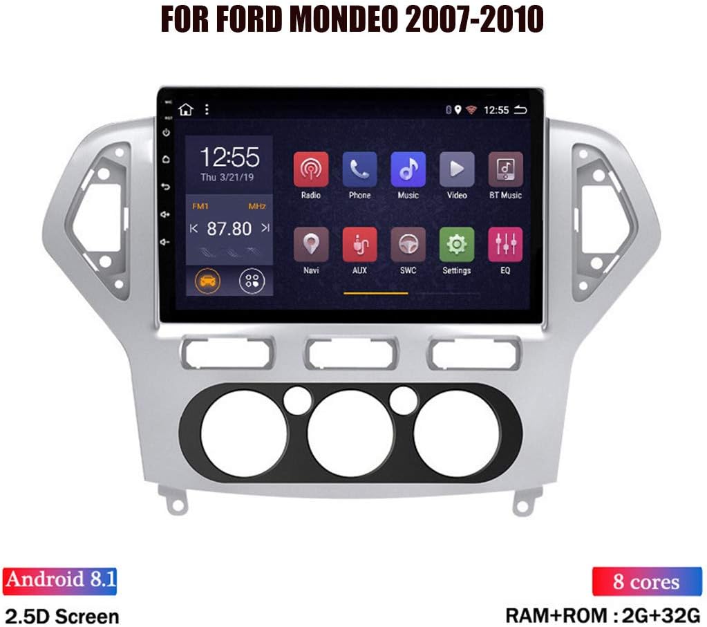 ZhiQin Android 8.1 8 cores 2+32GB Bluetooth Car Stereo GPS Navigation 10" LCD for Ford Mondeo 2007-2010, Support Wifi DSP DVR/Car Audio And Radio Player/Bluetooth Hands-Free Calling