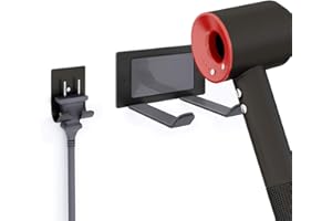 FLE Hair Dryer Holder, Blow Dryer Holder Wall Mounted Fit for Most Hair Dryers
