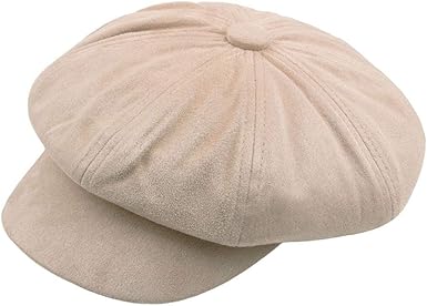 suede newsboy cap