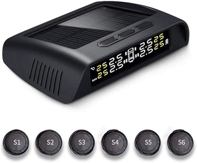 Best TPMS Wireless Solar Tyre Pressure Monitoring System, Security