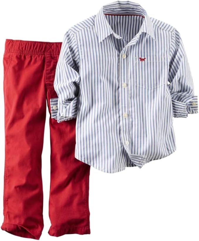 infant boy red pants