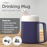 JFA Supplies 1 Handle 165ml Blue Adult Drinking Mug Sippy Non Spill Cup view 6