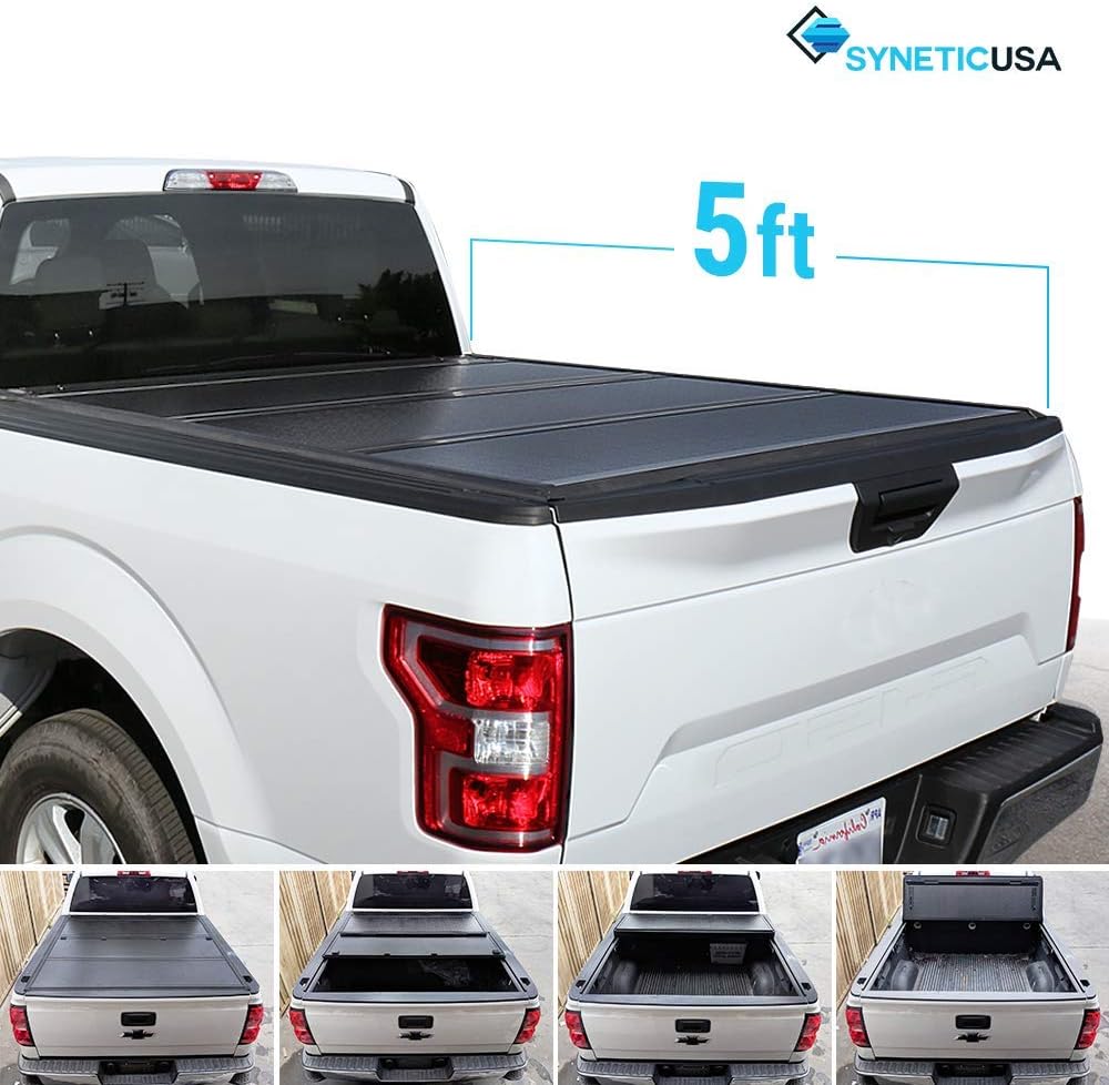 2005 2015 Tacoma Lock Hard Solid Tri Fold Tonneau Cover 5ft 60 Short Bed Tonneau Covers Amazon Canada