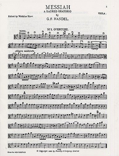 G.F. Handel: Messiah (viola Part)