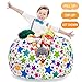 Stuffed Animal Storage Bean Bag - Kids Comfy Chair and Extra-Large Toy Organizer. Сover Only. Stuff, Zip and Sit. 38