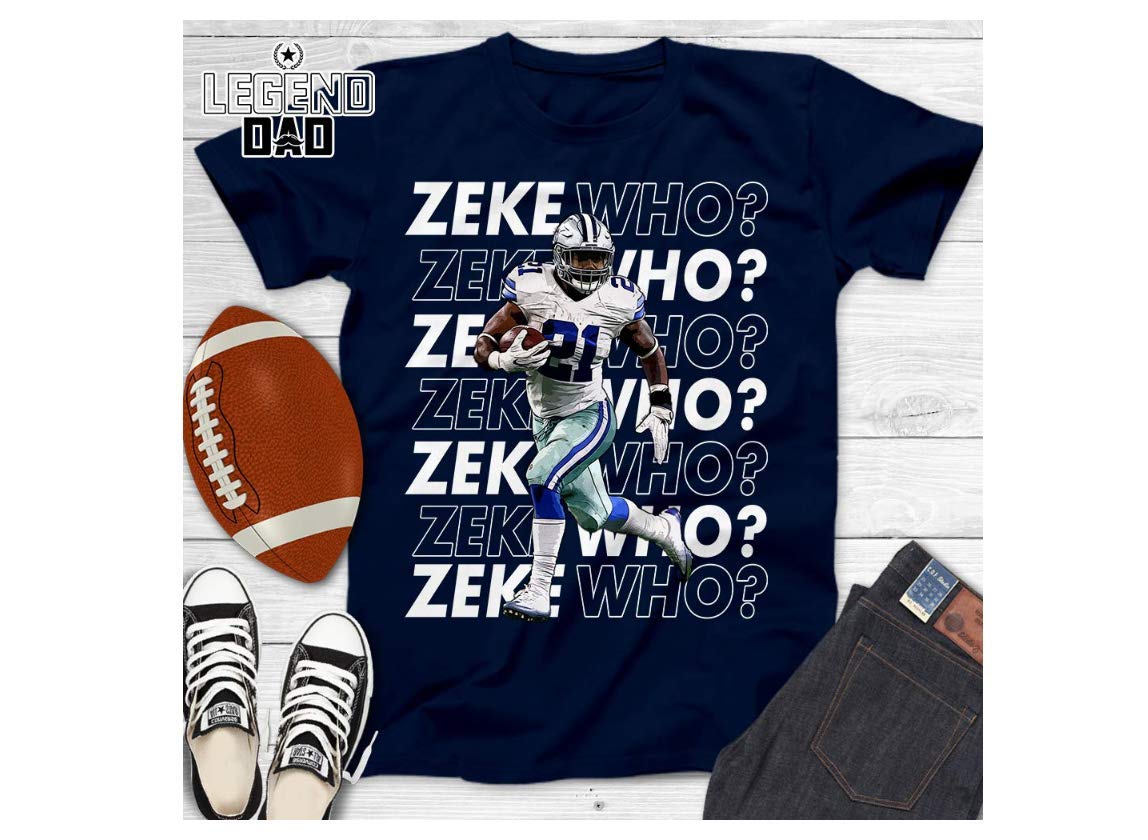 Dallas Ezekiel 21 Running Back Football Fans Customized Handmade T Shirt