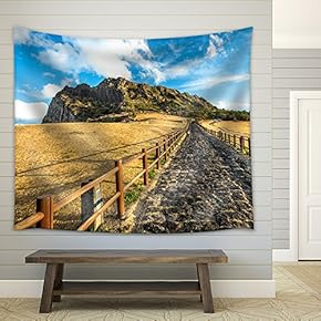 Songsan Ilchulbong in Jeju Island, South Korea - Fabric Wall Tapestry Home Decor - 51x60 inches