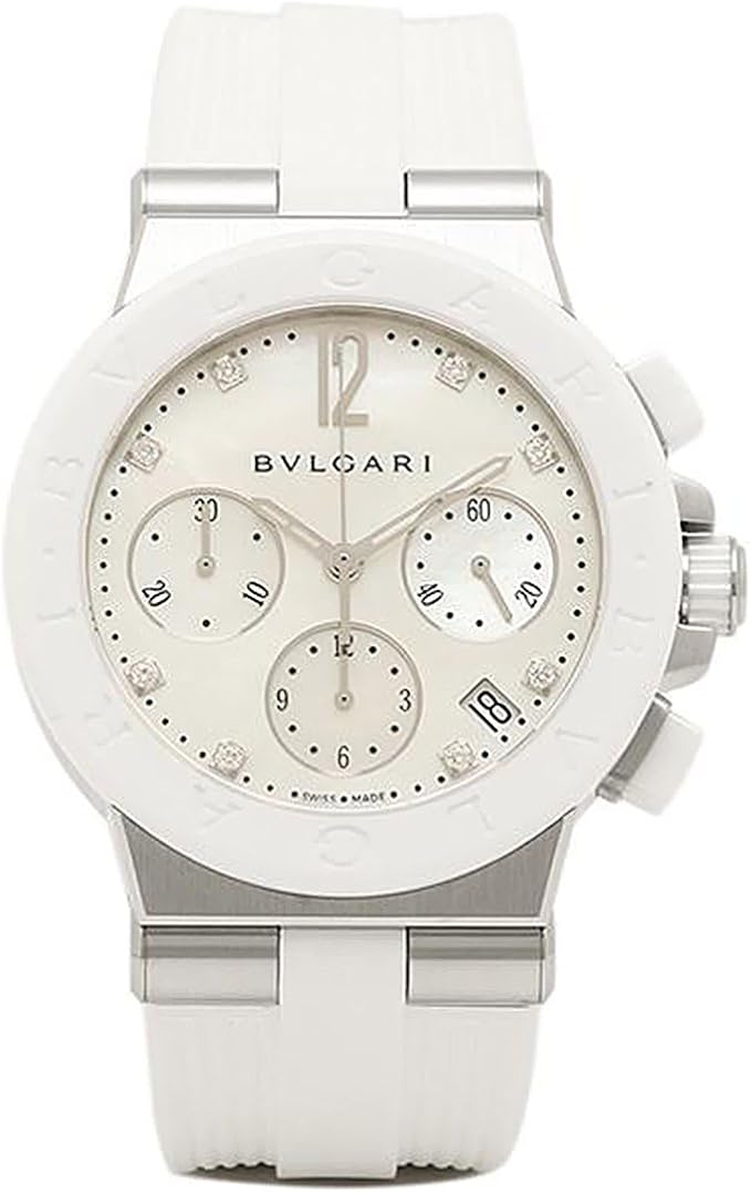 Amazon ブルガリ 時計 レディース Bvlgari Dg37wscvdch 8 ディアゴノ 腕時計 ウォッチ ホワイト ホワイト 並行輸入品 レディース腕時計 腕時計 通販