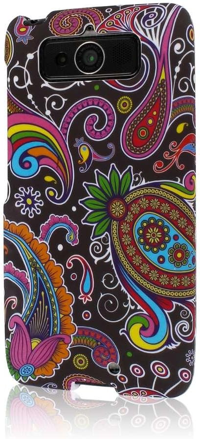 MPERO SNAPZ Series Rubberized Case for Motorola Droid Mini - Black Paisley