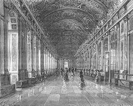 Amazon De Versailles Seine Oise Galerie Glaces Chateau 1883 Alter Druck Antik Druck