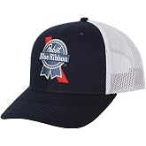 Pabst Blue Ribbon 3D Embroidered Logo Blue Trucker Hat