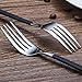 Jue High Quality Forks Set of 8 Stainless Steel Flatware Sets 18/10 Vacuum plating Black