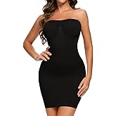 JOYSHAPER Strapless Shapewear Slip for Under Dresses Tummy Control Womems Full Slip Body Shaper Seamless