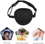 SWKJ 2 Pack Eye Patches Adjustable Soft Comfort For Adults Kids Amblyopia Pirate view 4