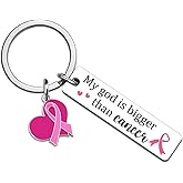 UYBEPU Breast Cancer Awareness Accessories Breast Cancer Gifts for Woman Inspirational Breasts Cancers Keychain Cancers Care Gifts for Women Chemo Patient Positive Pink Ribbon Stuff
