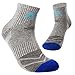 innotree 5 Pairs Men's Hiking Walking Running Socks, Moisture Wicking Multi Performance Padded Quarter Crew Ankle Cushioned Athletic Socks Outdoor Trekking