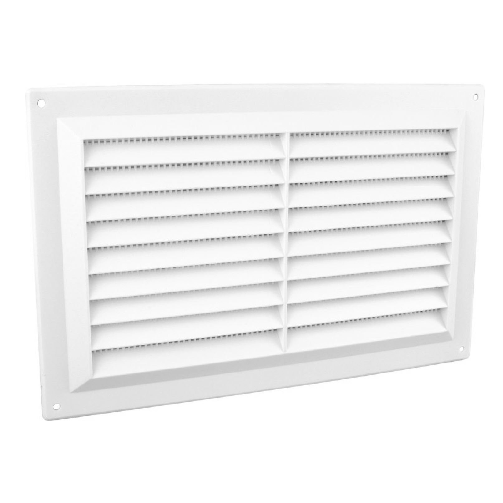 9" x 6" White Plastic Louvre Air Vent Grille With Flyscreen Cover Buy