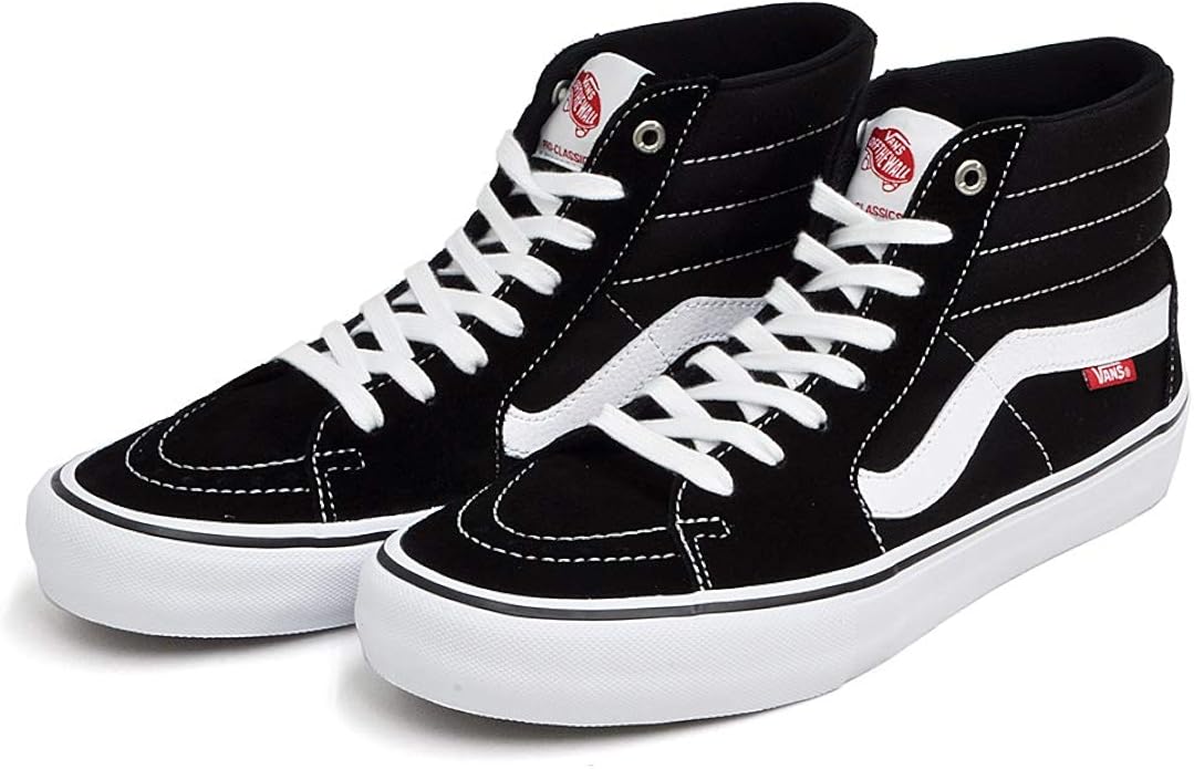 Amazon VANS ヴァンズ スケートハイ プロ SK8HI PRO バンズ スニーカー メンズ レディース ブラック/ホワイト 黒