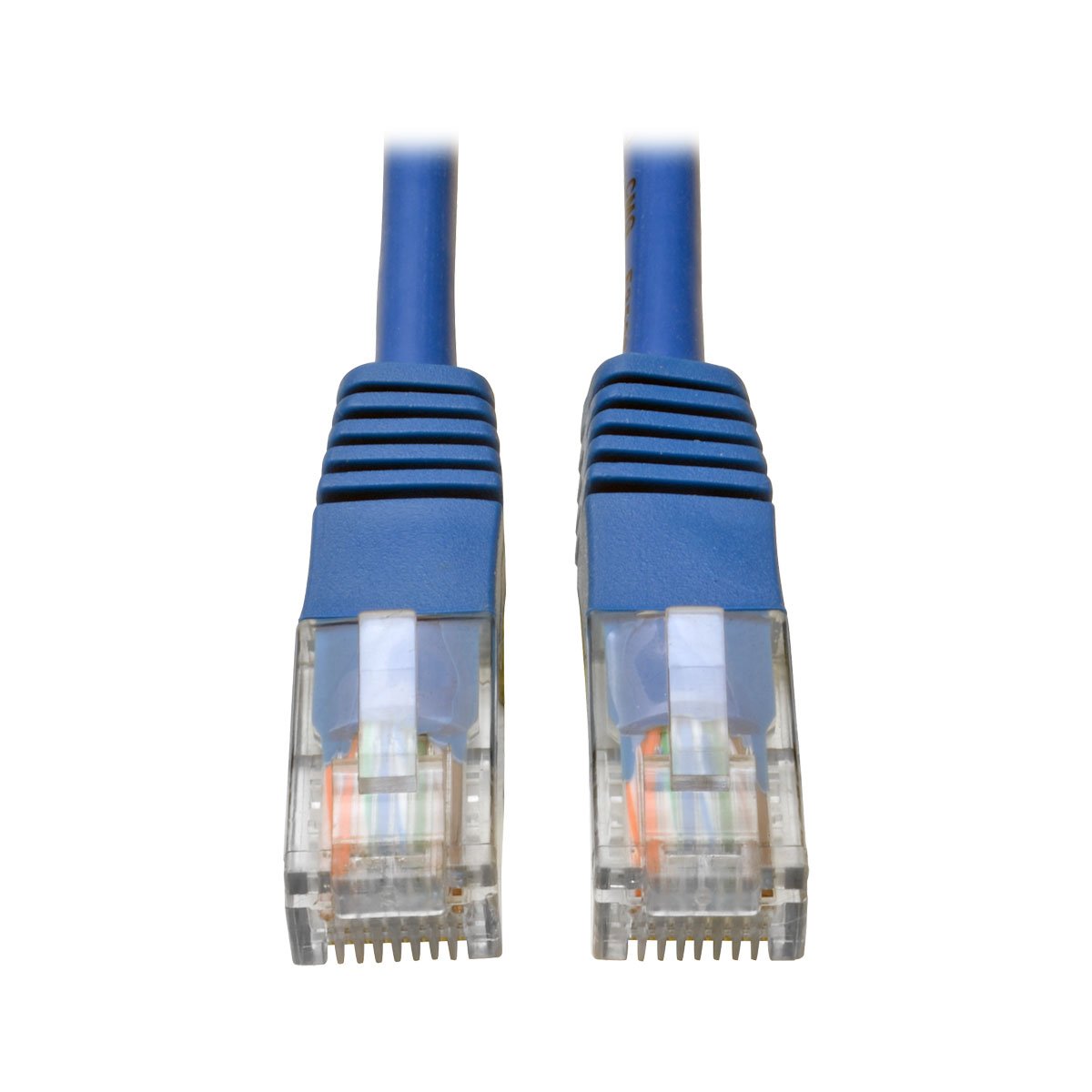 Tripp Lite 1.22 m Cat5e / Cat5 350 MHz Snagless Molded UTP Patch Cable RJ45 M/M Blue (N002-004-BL)